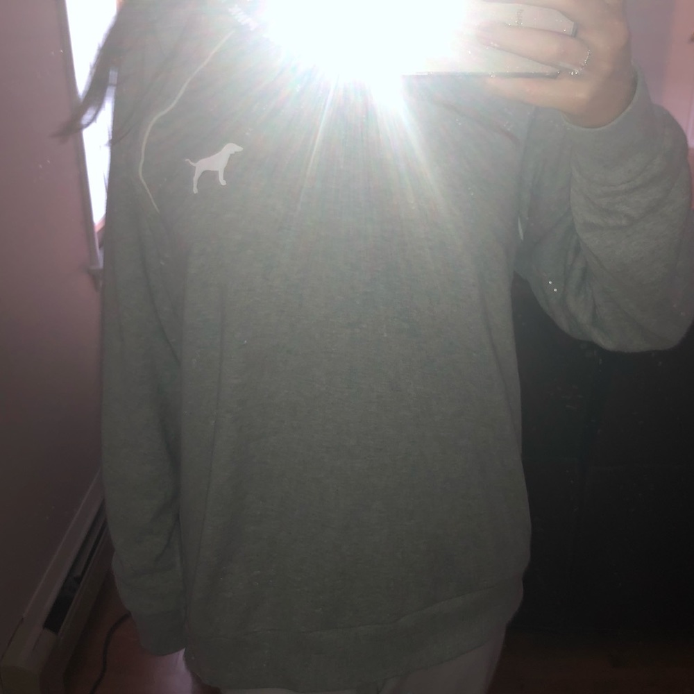 Grey Pink Victoria’s Secret sweatshirt